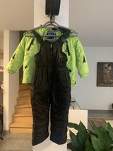 Snow jacket and pans in Ramstein, Germany