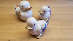 3 ceramic ducks in Ramstein, Germany