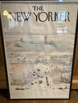 glass framed poster “The New Yorker” in Ramstein, Germany