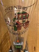 Heineken half yard of ale glass with stand in Ramstein, Germany