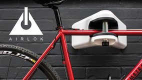 Hiplok Airlok Bicycle wall mount system in Wiesbaden, GE