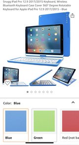 SNUGG iPad Pro 12.9 Blue case with keyboard in Clarksville, Tennessee