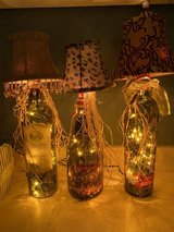 lighted wine bottle lamp in Batavia, Illinois