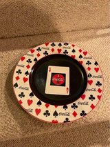 Coca Cola card players plate in Naperville, Illinois