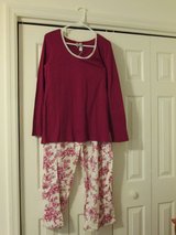 Ambrielle Beet Red Long Sleeve Pajama Set in Cherry Point, North Carolina