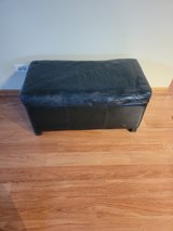 Faux Leather Storage Ottoman in Naperville, Illinois