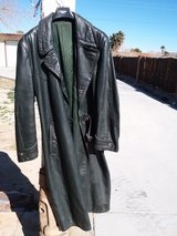 Leather Trench Coat in 29 Palms, California
