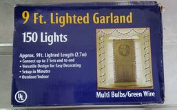 Christmas multi colored string lights in Okinawa, Japan