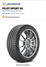 Used Michelin 275/35/20 & 285/35/20 Summer tires less than 2k miles. in Stuttgart, GE