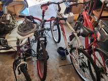Bikes with Helmets in Ramstein, Germany