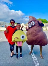 Emoji Family Halloween Costume Set in Okinawa, Japan