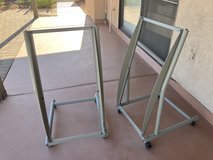 Two Metal 22 Unit Rolling Equipment Racks in Davis-Monthan AFB, Arizona