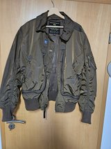 ALPHA IND. BOMBER JACKET 3.57 Air Racing Burning Skulls Size XL NEW in Ramstein, Germany