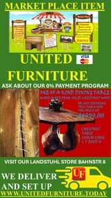 U.F. Artist Dining table - Chestnut 7 FOOT 8 in Ramstein, Germany
