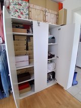 IKEA 3 door closet with shelves or coat rack interchangeable in Stuttgart, GE
