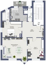 CITY LIVING ! Spacious 3-Room Apartment with High Ceilings, Large Windows & Two Bathrooms - S.LA... in Stuttgart, GE