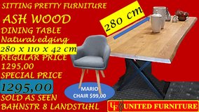 U.F.-SOLID WOOD ASH TABLE 280CM _SEATS 10 in Ramstein, Germany