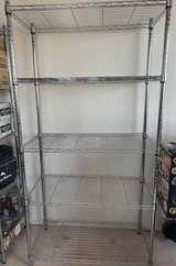 Metal shelving unit in Okinawa, Japan