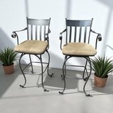 Twin Iron Swivel Chairs in Houston, Texas