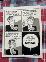 Lou Grant Lithograph - REAGAN "Running Mate" - Political Cartoon in Aurora, Illinois