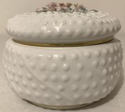 Vintage Lefton China Hobnail Dish / Bowl - Raised Floral Lid in Westmont, Illinois