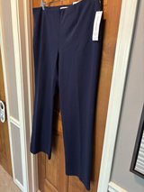New Navy Classic Fit Elastic Waist Pants - 1X - Coldwater Creek in Aurora, Illinois
