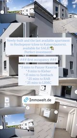 Apartment for sale in Hochspeyer in Ramstein, Germany