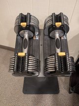 Free dumbbells and stand (Partially functional) in Lockport, Illinois