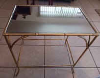 BRASS & MIRROR SIDE TABLE in Yucca Valley, California