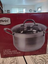 NIB - 7 QT. STAINLESS DUTCH OVEN in Yucca Valley, California