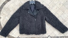 Women's Sz Large Rock & Republic Sherpa (faux fur / Leather) Jacket in Bolingbrook, Illinois