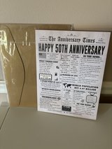New Large Size 50th Anniversary Greeting Card in Hampton, Virginia