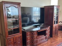 Rosewood 3 piece entertainment center in Okinawa, Japan