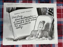 Jack Higgins Lithograph - REAGAN-"DEAR DIARY"- Political Cartoon in Shorewood, Illinois