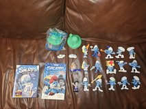 Smurf figures in Kingwood, Texas