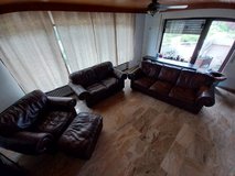 4 piece leather sofa set in Stuttgart, GE