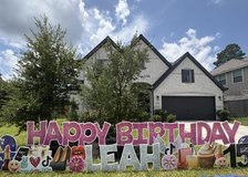 Yard sign rentals 936-232-6894 in Conroe, Texas