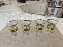 Set of "4" Coca-Cola NFL Football Glass Green Bay Packers - MINT Condition! in Chicago, Illinois