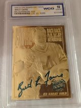 A 23kt GOLD BRETT FAVRE HAND SIGNED TRADING CARD in Brookfield, Wisconsin