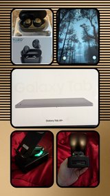 Samsung Galaxy tab a9+ w/bt speaker phone/tablet holder and ear buds in Fort Polk, Louisiana