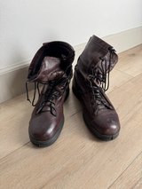 Belleville Chocolate Brown Leather Flight Boots in Camp Pendleton, California