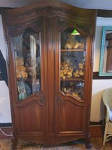 French Ornate Walnut Display Case in Stuttgart, GE