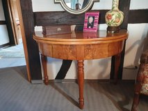 French Pear Wood Half Moon Table in Stuttgart, GE