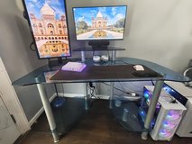 Glass Desk w/ Storage in Warner Robins, Georgia