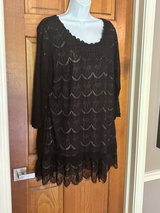 Black Lace Tunic Top - Style & Co. - 0X in St. Charles, Illinois