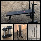 foldable bench & weights in Ramstein, Germany