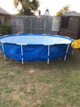 circular metal framed pool.  REDUCED! in Lakenheath, UK