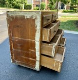 Wooden Rolling Cabinet with 8 Drawers in Naperville, Illinois