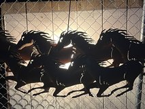 Rustic Hanging Horse Lamp in Yucca Valley, California