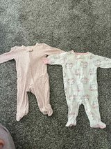 LOTS OF BABY 0-6 months PJ's, Pants, SOCKS, MITTENS, Blanket, CRIB SHEETS... in Elgin, Illinois